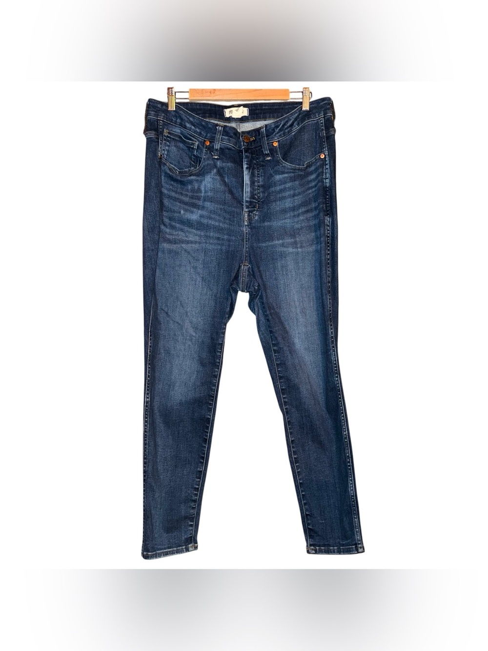 MADEWELL Curvy High-Rise Skinny Jeans in Lanette Wash Plus Size 16W - Picture 3 of 13